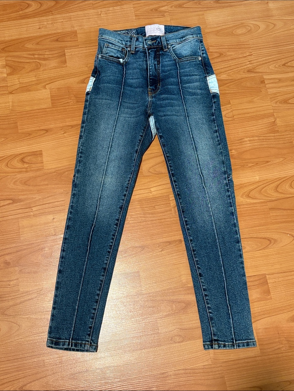 REVICE Dark Blue stargaze Jeans with Front Seam sz 26